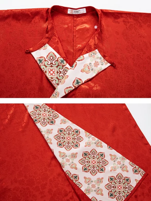 Tang Dynasty Yuanlingpao Set – Unisex Hanfu Robe with Subtle Dark Pattern- Hanfu Way: Traditional & Modern Chinese Hanfu Clothing for All Occasions