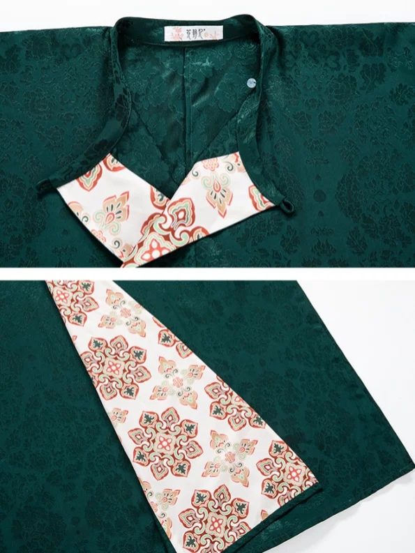 Tang Dynasty Yuanlingpao Set – Unisex Hanfu Robe with Subtle Dark Pattern- Hanfu Way: Traditional & Modern Chinese Hanfu Clothing for All Occasions