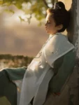 Chinese Style Boy Green Wuxia Hanfu Set-1