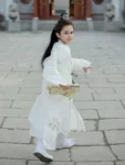 Chinese Style Boy White Wuxia Hanfu Set-1