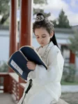 Chinese Style Boy White Wuxia Hanfu Set-1