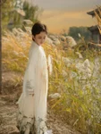 Chinese Style Boys Apricot Hanfu Set-1
