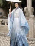 Jin Dynasty Hanfu Set – Qixiong Ruqun Style for Couples-1