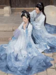 Jin Dynasty Hanfu Set – Qixiong Ruqun Style for Couples-1
