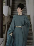 Herren Song Dynasty Blau Yuanlingpao – Tencel Stoff-1(1)