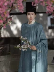 Herren Song Dynasty Blau Yuanlingpao – Tencel Stoff-1(1)