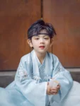 Ming Dynasty Boys Blue Wuxia Hanfu Set-1