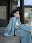 Ming Dynasty Children's Blue Embroidery Daopao