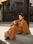 Ming Dynasty Children’s Yellow Embroidery Daopao-1