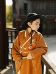 Ming Dynasty Children’s Yellow Embroidery Daopao-1