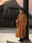 Ming Dynasty Children’s Yellow Embroidery Daopao-1