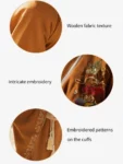 Ming Dynasty Children’s Yellow Embroidery Daopao-1
