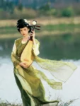 Restored Tang Dynasty Hanfu – Half-Sleeve Beizi Top-1