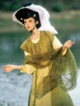 Restored Tang Dynasty Hanfu – Half-Sleeve Beizi Top-1