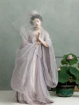 Song Dynasty Hanfu Embroidered Purple Qiyao Ruqun Set