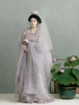 Song Dynasty Hanfu Embroidered Purple Qiyao Ruqun Set-1