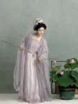 Song Dynasty Hanfu Embroidered Purple Qiyao Ruqun Set-1