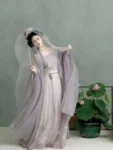 Song Dynasty Hanfu Embroidered Purple Qiyao Ruqun Set-1