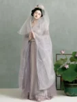 Song Dynasty Hanfu Embroidered Purple Qiyao Ruqun Set-1