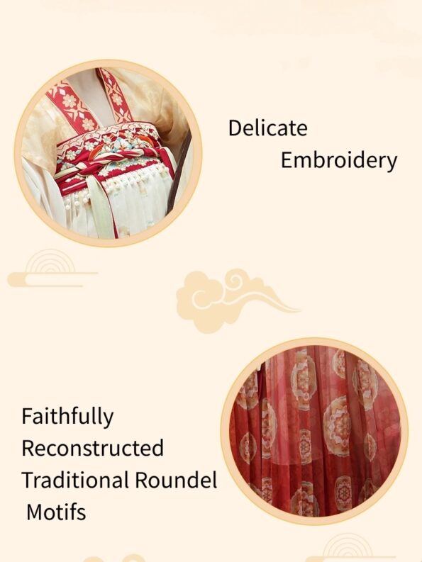 Tang Dynasty Embroidered Qixiong Ruqun Set- Hanfu Way: Traditional & Modern Chinese Hanfu Clothing for All Occasions