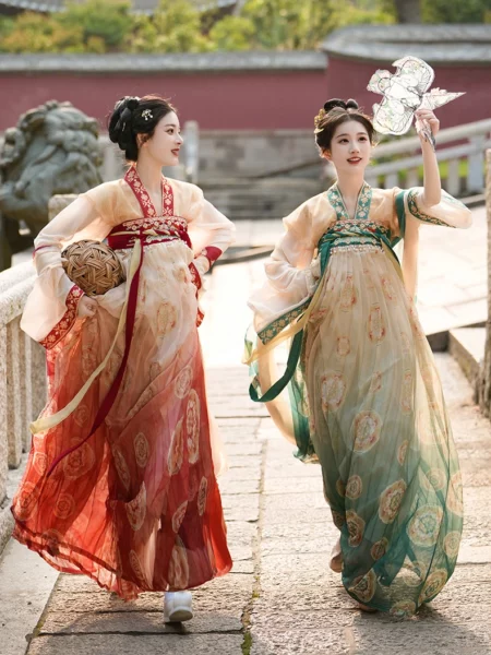 Tang Dynasty Embroidered Qixiong Ruqun Set
