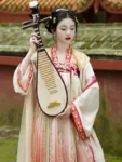Tang Dynasty Embroidered Qixiong Ruqun Set-7