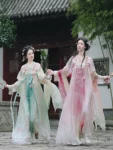 Tang Dynasty Flower Embroidered Qixiong Ruqun Set-1