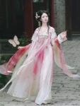 Tang Dynasty Flower Embroidered Qixiong Ruqun Set-1