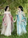 Tang Dynasty  Flower Embroidery Qixiong Ruqun Set-6