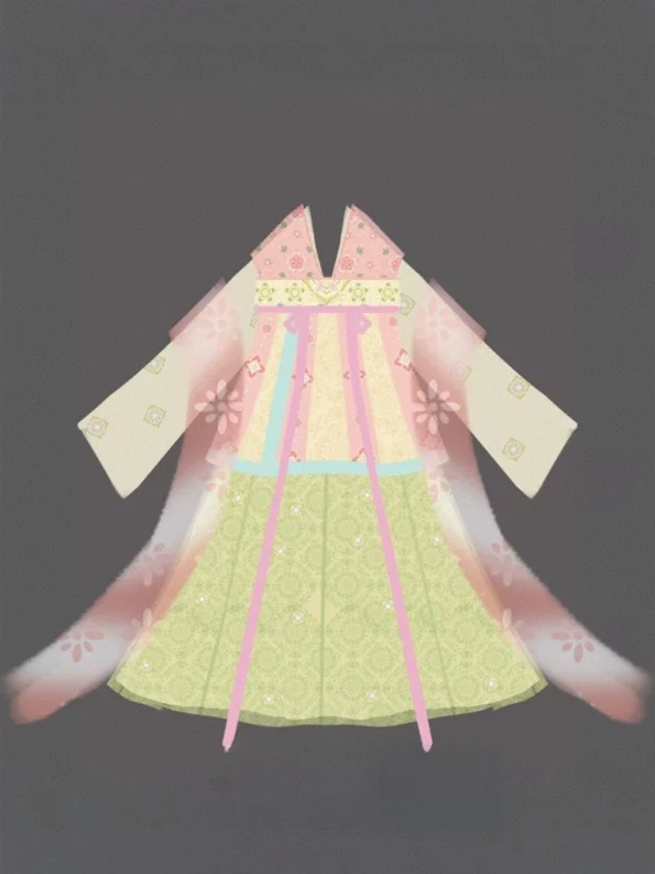 Tang Dynasty Hanfu Set – Embroidered Qixiong Qun (High-Waisted Skirt) & Beizi- Hanfu Way: Traditional & Modern Chinese Hanfu Clothing for All Occasions