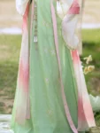 Tang Dynasty Hanfu Set – Embroidered Qixiong Qun (High-Waisted Skirt) & Beizi-1