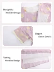 Tang Dynasty Kids’ Summer Purple Yuanlingpao Hanfu Set-1
