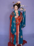 Tang Dynasty Qixiong Ruqun Set – Restored from the Guiding Bodhisattva-1