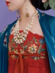 Tang Dynasty Qixiong Ruqun Set – Restored from the Guiding Bodhisattva-1