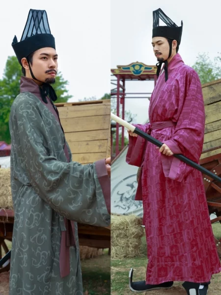 Western Han Dynasty Zhiju Hanfu Robe
