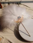Hanfu Feather Fan Hairpin Accessory