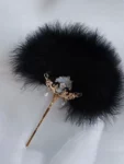 Hanfu Feather Fan Hairpin Accessory-1