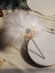 Hanfu Feather Fan Hairpin Accessory-1
