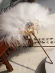 Hanfu Feather Fan Hairpin Accessory-1