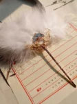 Hanfu Feather Fan Hairpin Accessory-1