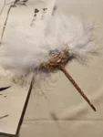 Hanfu Feather Fan Hairpin Accessory-1