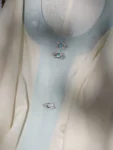 เสื้อคลุมคอกลมสีขาวสไตล์ราชวงศ์หมิง – ลายแจ๊คการ์ด-1