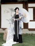 New Chinese Style Women’s Beizi Hanfu Set-1