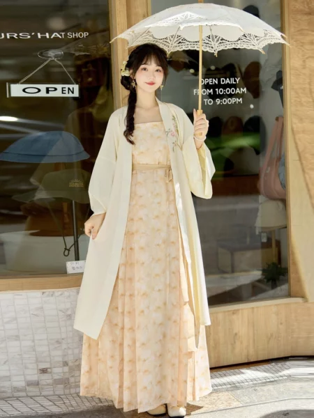 Ensemble de robe Hanfu décontractée de la dynastie Song