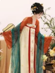 Ensemble de vêtements brodés Qixiong Ruqun de la dynastie Tang-1