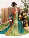 Ensemble de vêtements brodés Qixiong Ruqun de la dynastie Tang-1