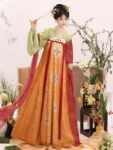 Ensemble de vêtements brodés Qixiong Ruqun de la dynastie Tang-1