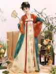 Ensemble de vêtements brodés Qixiong Ruqun de la dynastie Tang-1