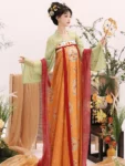 Ensemble de vêtements brodés Qixiong Ruqun de la dynastie Tang-1