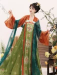Ensemble de vêtements brodés Qixiong Ruqun de la dynastie Tang-1